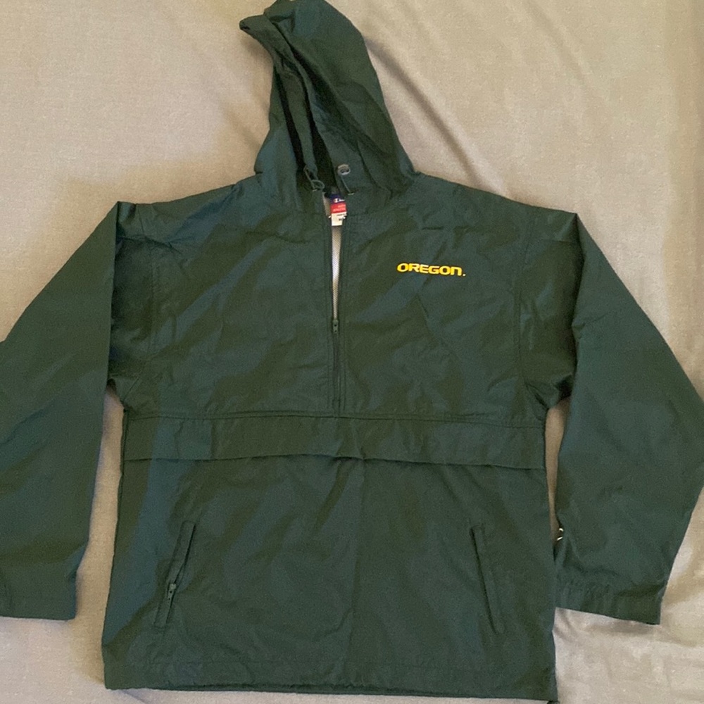 University of a Oregon Champion pullover windbreaker youth xl/womens small/med